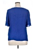 Zac & Rachel Blue Short Sleeve Blouse Size XL - photo 2