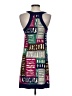 Lush Graphic Blue Casual Dress Size S - photo 2