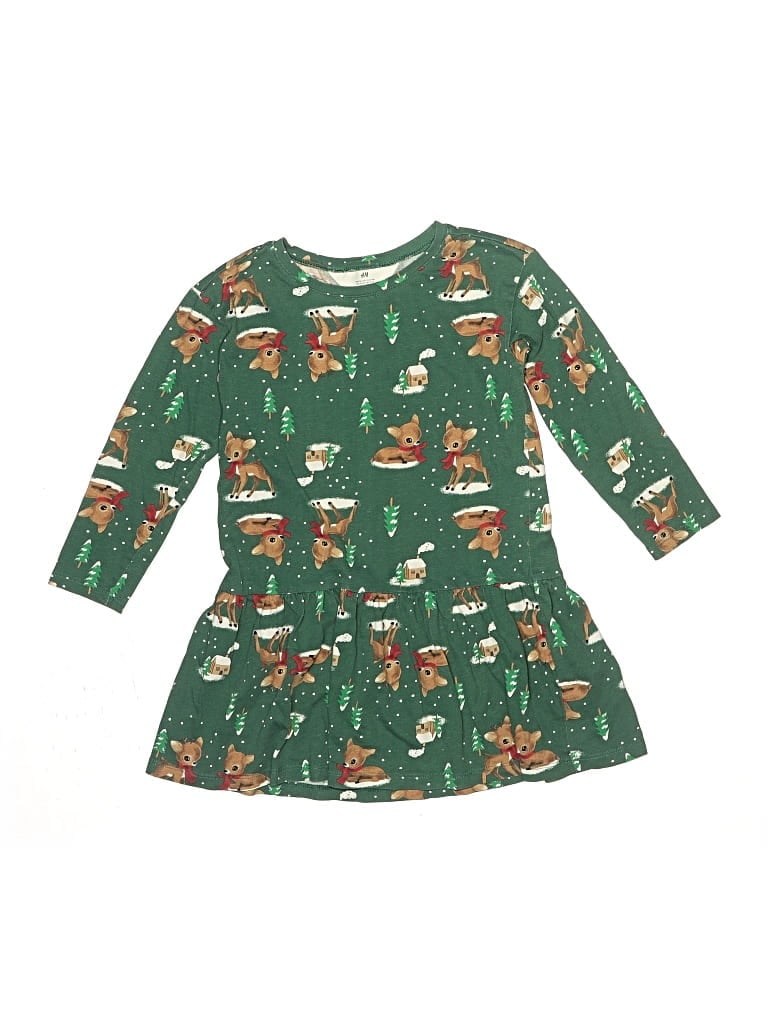 Pre-owned H&m Kids' Dress In Green