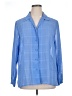 Liz Baker Blue Long Sleeve Blouse Size 16 - photo 1