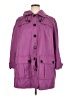 Dennis by Dennis Basso 100% Polyester Purple Raincoat Size 1X - photo 1