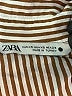Zara Stripes Brown Long Sleeve Blouse Size XS - photo 7