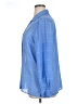Liz Baker Blue Long Sleeve Blouse Size 16 - photo 5