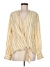 Rag & Bone 100% Silk Stripes Yellow Blouse Size M - photo 1