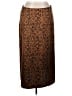 Halogen 100% Polyester Animal Print Brown Formal Skirt Size XL - photo 1