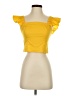 Express Yellow Short Sleeve Top Size XS - photo 1