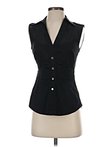 Karen Millen Sleeveless Button-Down Shirt (view 1)