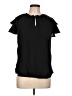 Old Navy Black Short Sleeve Blouse Size L - photo 1