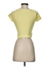 Mac Duggal Yellow Short Sleeve Turtleneck Size S (estimated) - photo 2