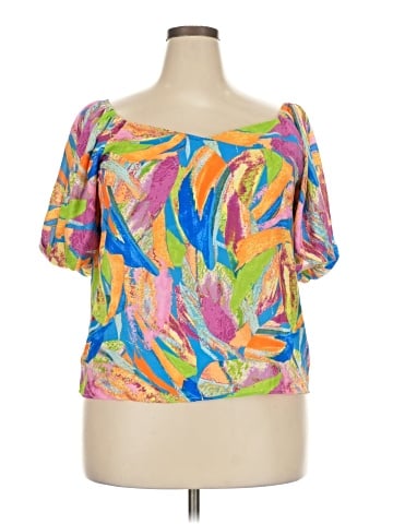 Flying Tomato Short Sleeve Blouse (view 1)