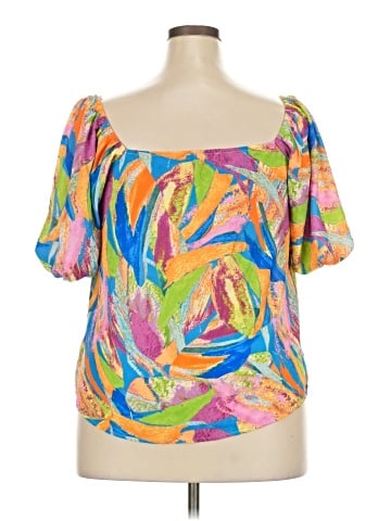 Flying Tomato Short Sleeve Blouse (view 2)