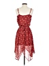 Xhilaration 100% Polyester Hearts Red Casual Dress Size S - photo 2