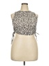 Caution to the Wind 100% Polyester Brown Sleeveless Blouse Size XXL - photo 1