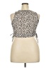 Caution to the Wind 100% Polyester Brown Sleeveless Blouse Size XXL - photo 2