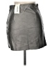 Pants Store Solid Silver Faux Leather Skirt Size L - photo 2
