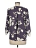 West Kei 100% Polyester Purple 3/4 Sleeve Blouse Size M - photo 2