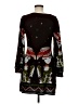 Hessi 100% Polyester Graphic Black Casual Dress Size M - photo 2