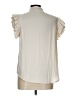 Z Supply 100% Polyester Ivory Short Sleeve Blouse Size L - photo 2