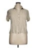 Sim & Sam 100% Rayon Ivory Short Sleeve Blouse Size XL - photo 1