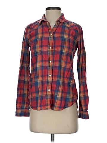 American Eagle Outfitters Long Sleeve Button-Down Shirt (view 1)