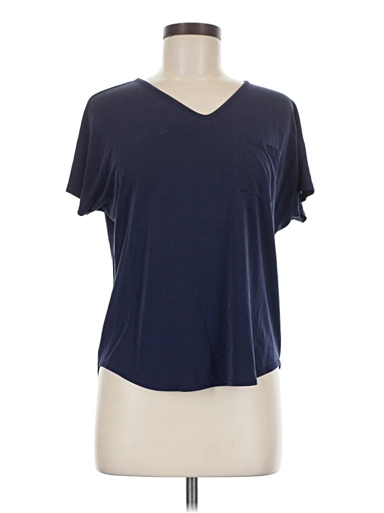 Pre-owned Pink Rose Short Sleeve T-shirt In Blue