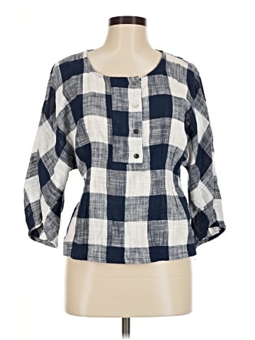 Zara Basic 3/4 Sleeve Blouse (view 1)