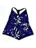 Mainstream Print Blue Swimsuit Top Size 16 - photo 1