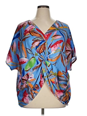 Umgee Short Sleeve Blouse (view 1)