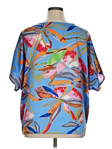 Umgee Short Sleeve Blouse (view 2)