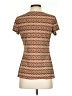 Kim Rogers Brown Short Sleeve Top Size S - photo 2