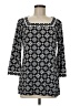 Magnolia Grace Black 3/4 Sleeve Blouse Size M - photo 1