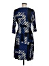 Apt. 9 Print Blue Cocktail Dress Size M - photo 2
