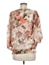 B-Design 100% Polyester Ivory 3/4 Sleeve Blouse Size M - photo 2