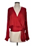Banana Republic 100% Polyester Red 3/4 Sleeve Blouse Size S - photo 1