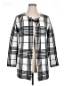 Escio 100% Acrylic Checkered-gingham Ivory Coat Size L - photo 1