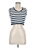 Fashion 100% Polyester Blue Sleeveless Top Size M - photo 1