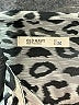Old Navy 100% Polyester Animal Print Silver Long Sleeve Blouse Size M - photo 7