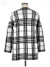 Escio 100% Acrylic Checkered-gingham Ivory Coat Size L - photo 2