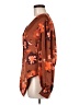 DR2 100% Polyester Brown Long Sleeve Blouse Size M - photo 5