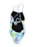 Assorted Brands 100% Polyester Floral Blue One Piece Swimsuit 18-24 MO / 24 MO - photo 2