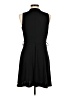 MNG Solid Black Casual Dress Size M - photo 2