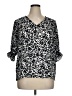 Well Worn 100% Polyester Black 3/4 Sleeve Blouse Size XL - photo 1