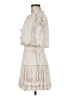 Reset 100% Polyester Ivory Casual Dress Size M - photo 5