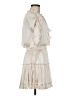 Reset 100% Polyester Ivory Casual Dress Size M - photo 4