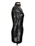 Superdown Metallic Black Cocktail Dress Size XXS - photo 4