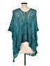 Unbranded Teal Poncho Size L (estimated) - photo 2