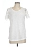 The Limited 100% Polyester Silver Short Sleeve Top Size L - photo 1