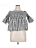 BikBok 100% Cotton Black 3/4 Sleeve Blouse Size S - photo 1