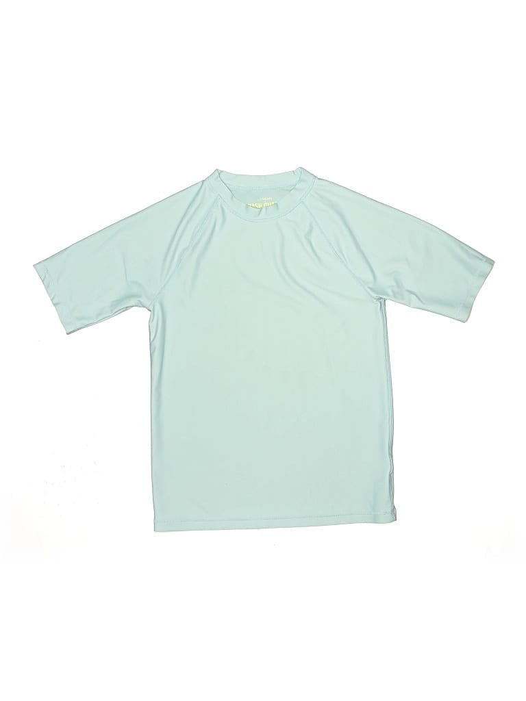 Pre-owned Crewcuts Outlet Kids' Active T-shirt In Teal