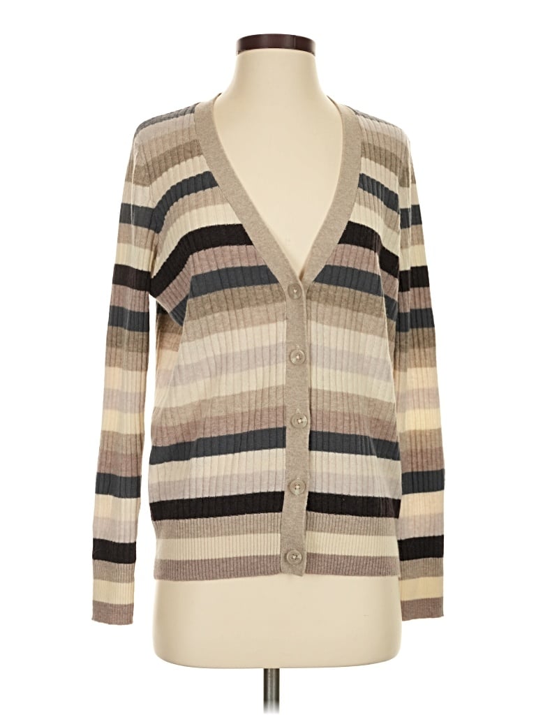 Pre-owned Autumn Cashmere Cashmere Cardigan Sweater In Tan
